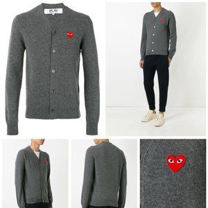 Comme Des Garçons Play Lightweight Cardigan Sweater